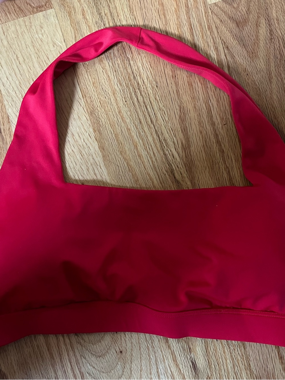 KIAVA Bright Red Halter Bikini Top